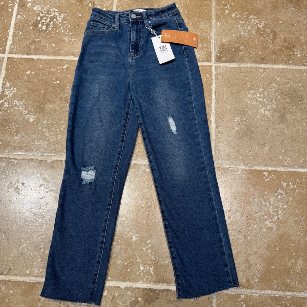 YMI Dark Blue Straight Leg Jeans